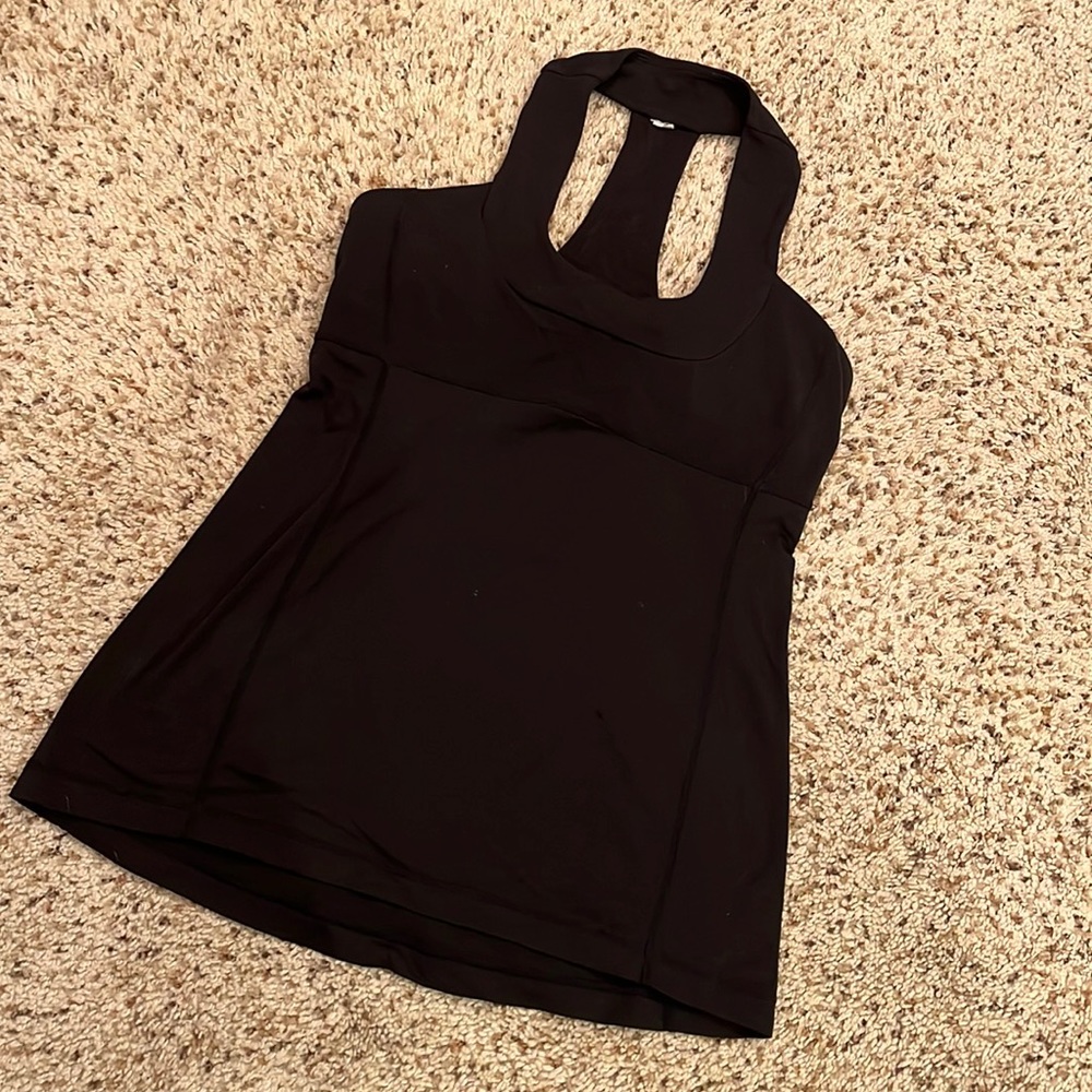 LULULEMON Black Racerbank Tank